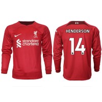 Fotbalové Dres Liverpool Jordan Henderson #14 Domácí 2022-23 Dlouhý Rukáv